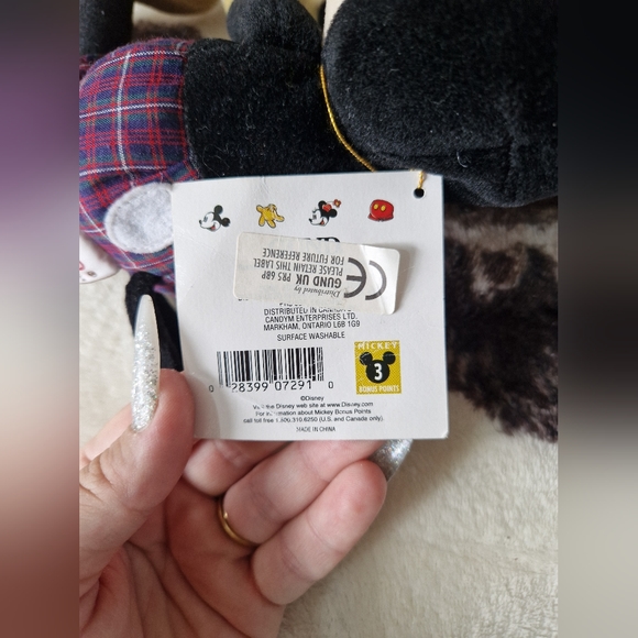 Gund mickey mouse pie eyed 1990s teddy plush soft toy - Picture 5 of 6